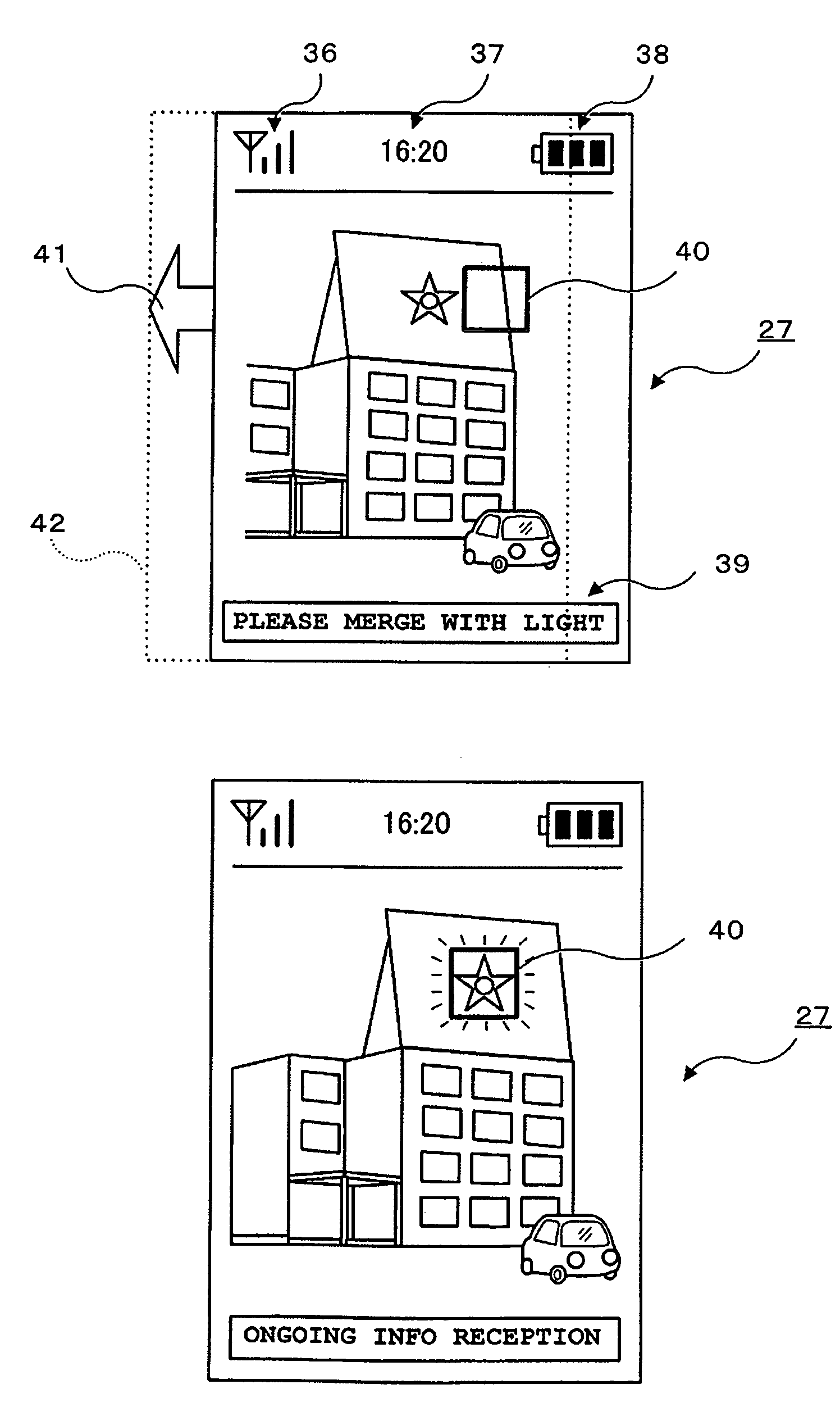 Information reception device, information transmission system, and information reception method