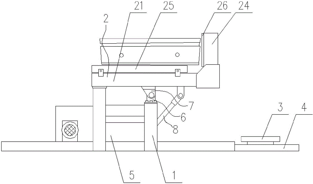 Segment capping module turnover device of subway tunnel