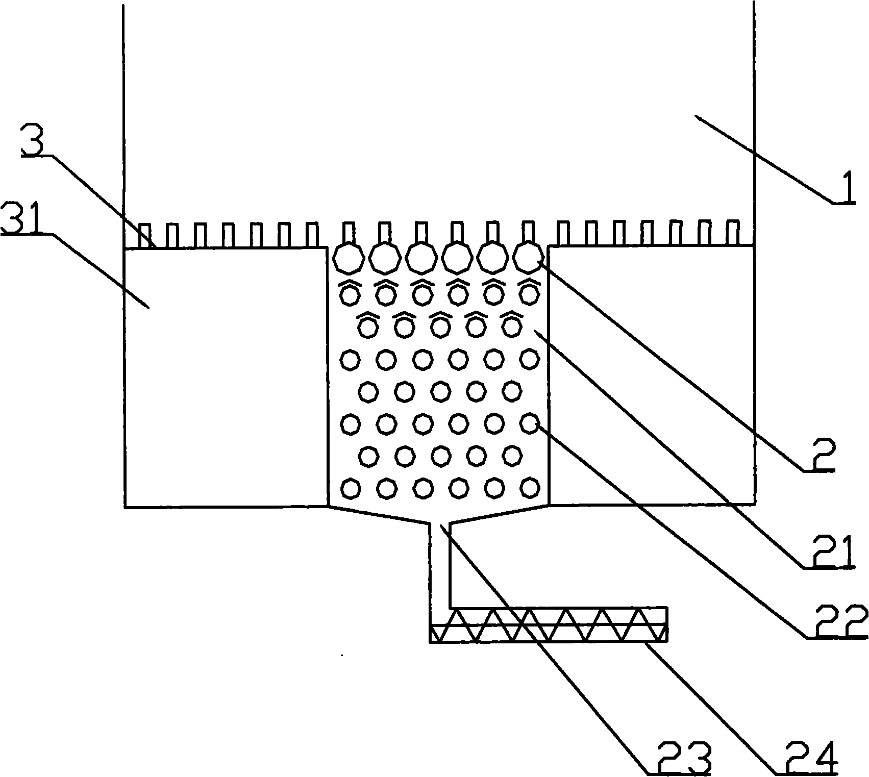 Device and method for recovering bottom slag heat of circulating fluidized bed boiler