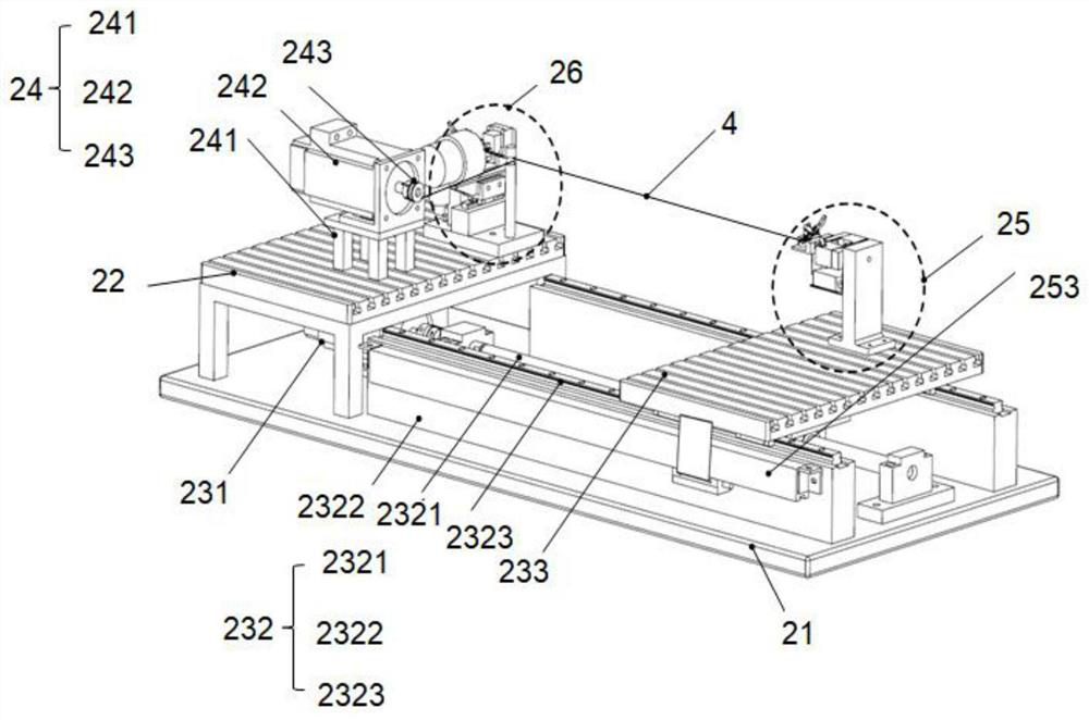 Flexible rope tension-displacement measurement control and pressure connecting equipment