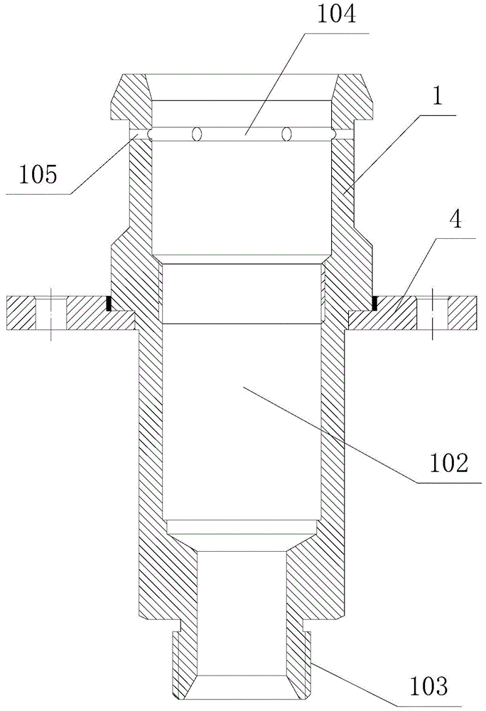 Integrated liquefied gas filling opening (valve) capable of being quickly dismounted inside