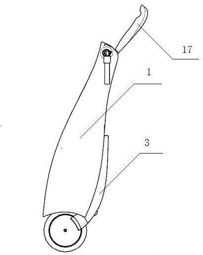 A frame of an electric folding bike