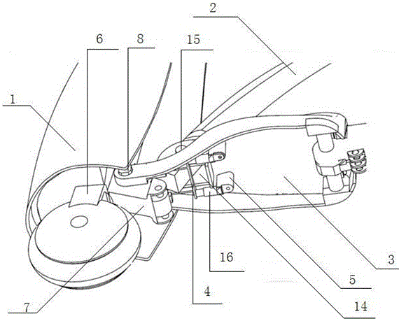 A frame of an electric folding bike