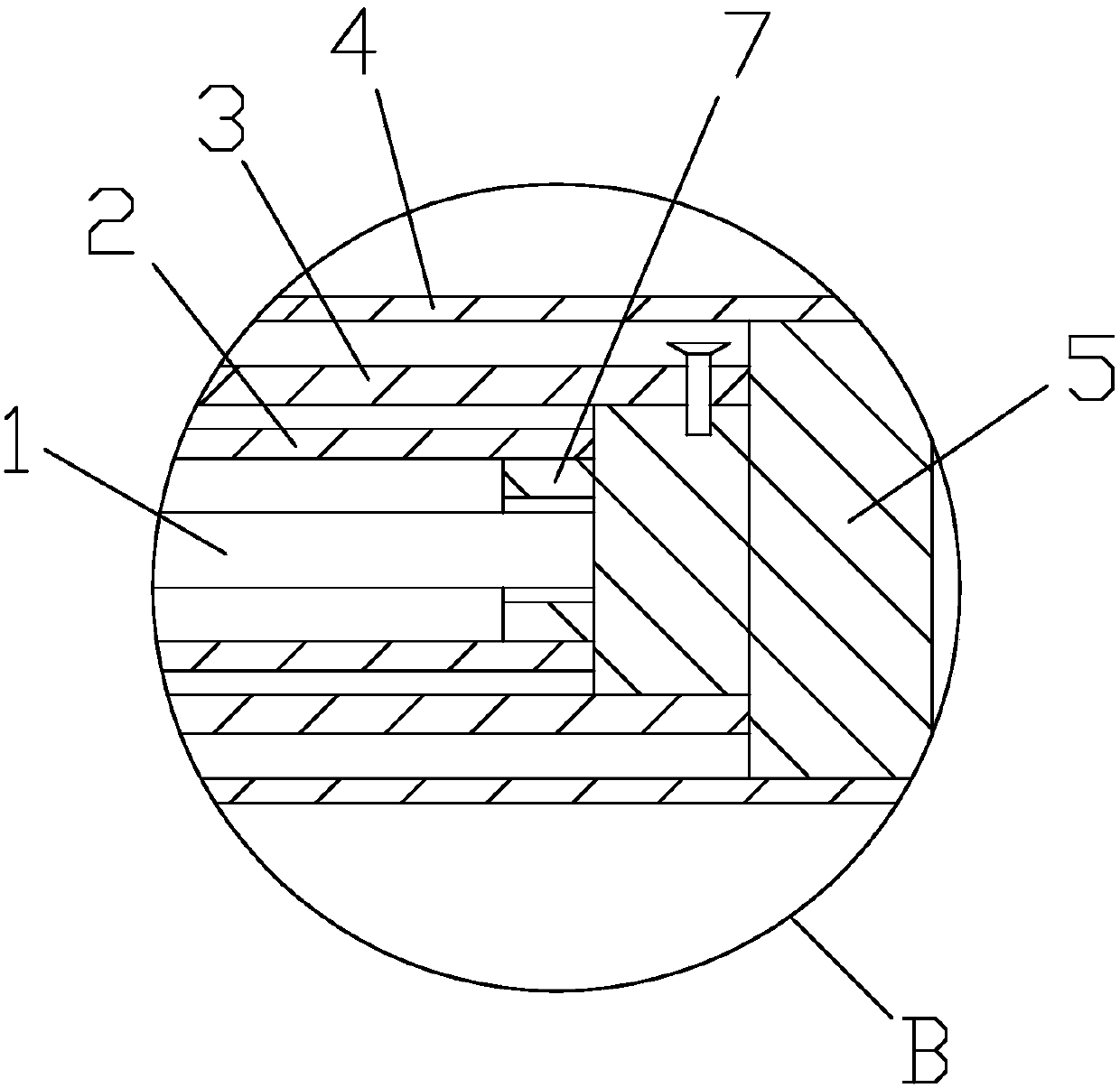 A ceiling curtain with composite spring