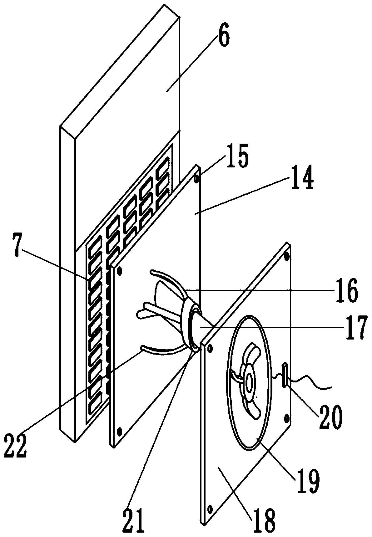 Ventilation filter screen assembly for power cabinet