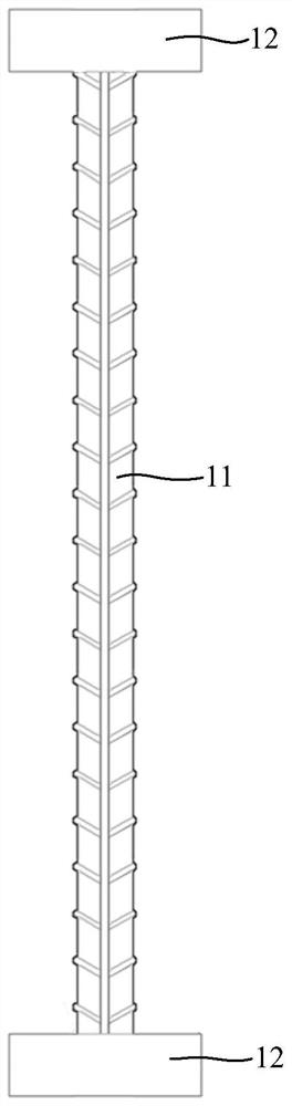 Anti-punching reinforcing steel bar structure and construction method thereof