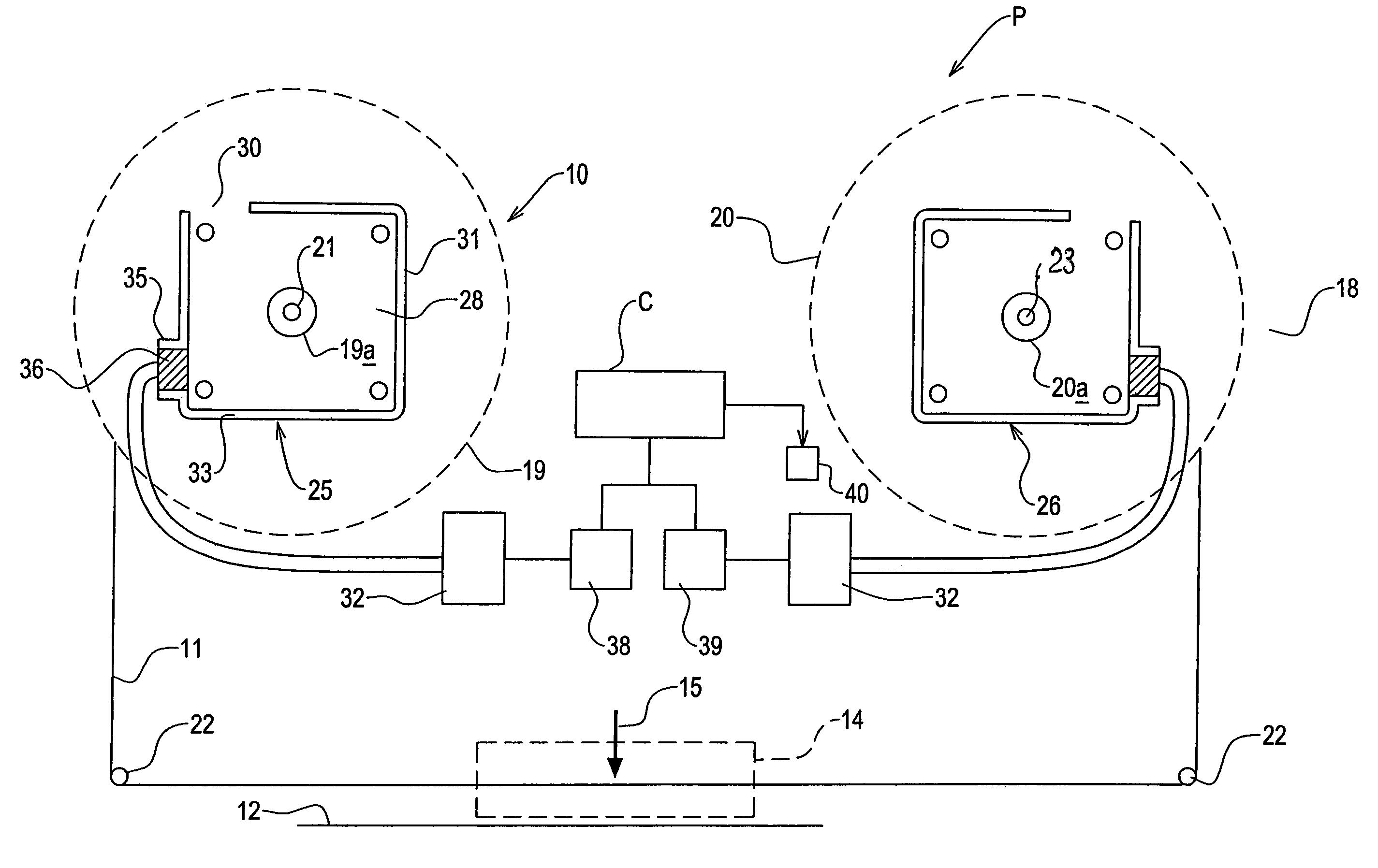 Apparatus and method for controlling a ribbon transport mechanism