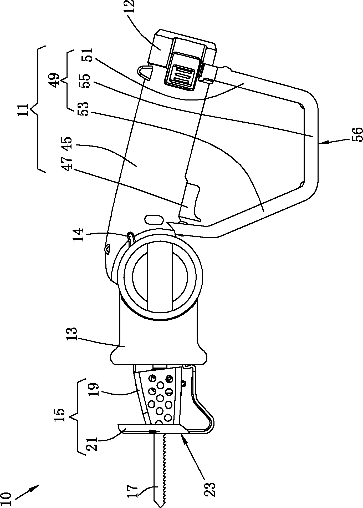 Reciprocating cutting tool