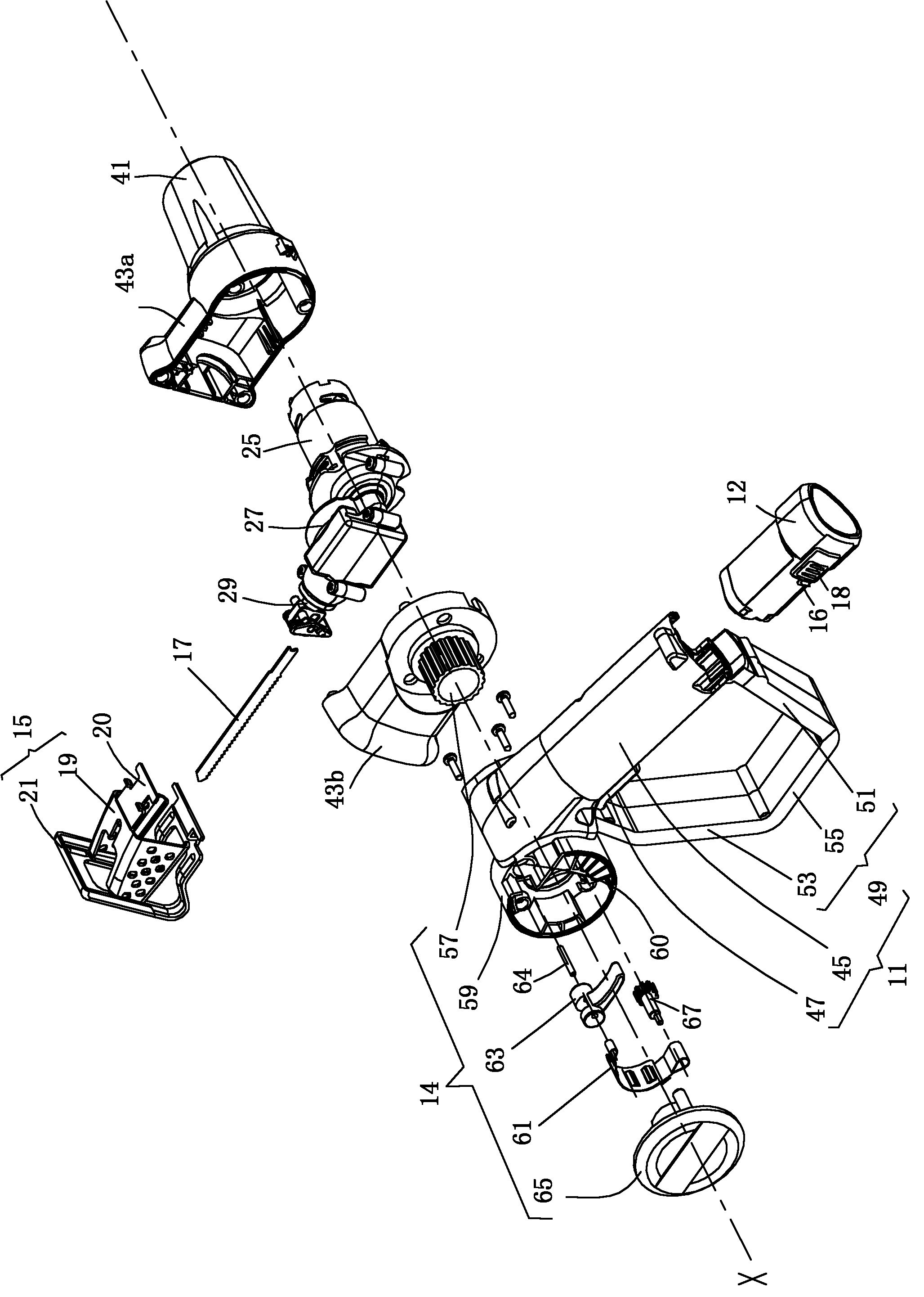 Reciprocating cutting tool