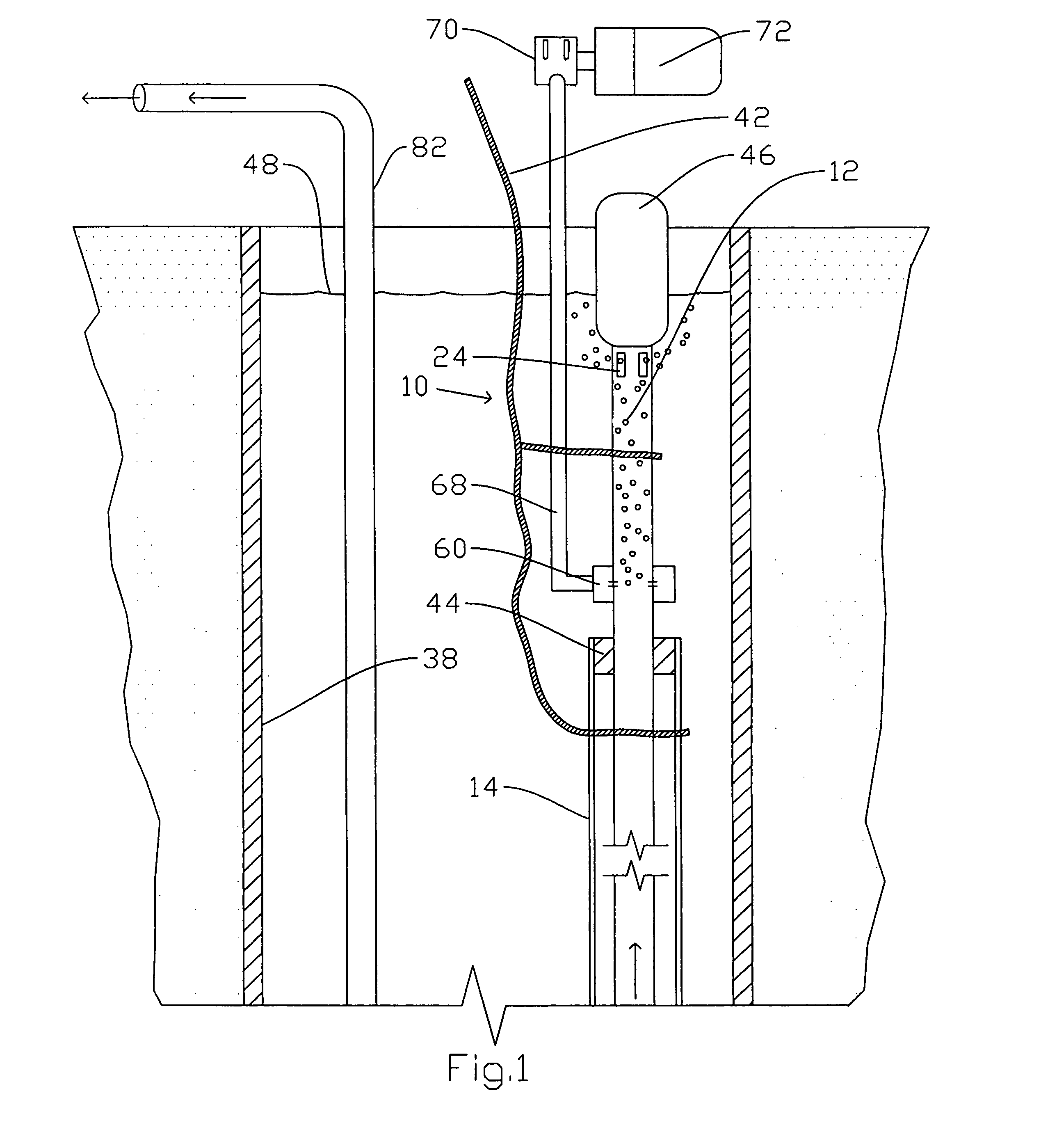 Well water aeration system