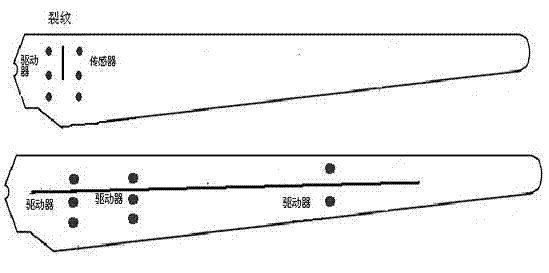 Monitoring method for blade crack of wind driven generator