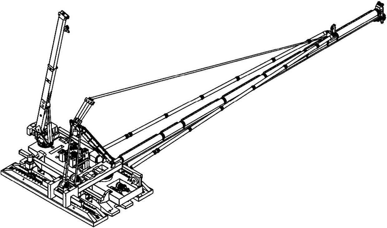 Mixing and pile-pressing integrated machine