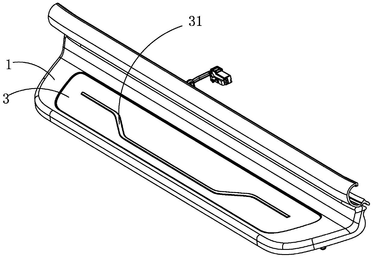 Light-emitting automobile door pedal