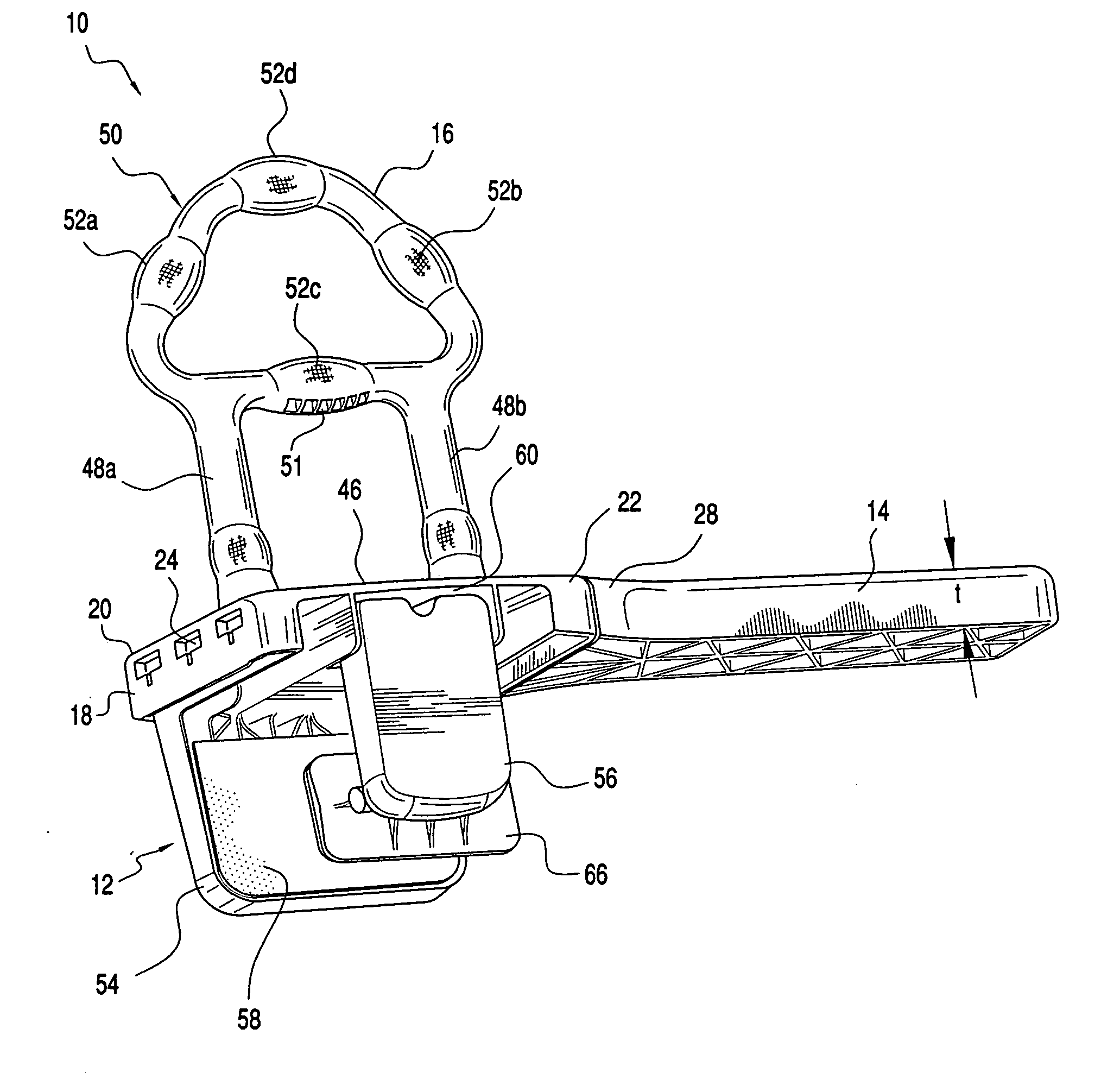 Ergonomic grab bar assembly for bathtubs