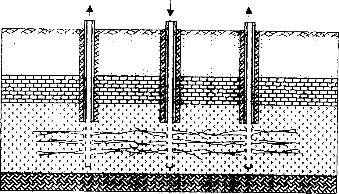 Method for extracting oil and gas by convection heating of oil shale