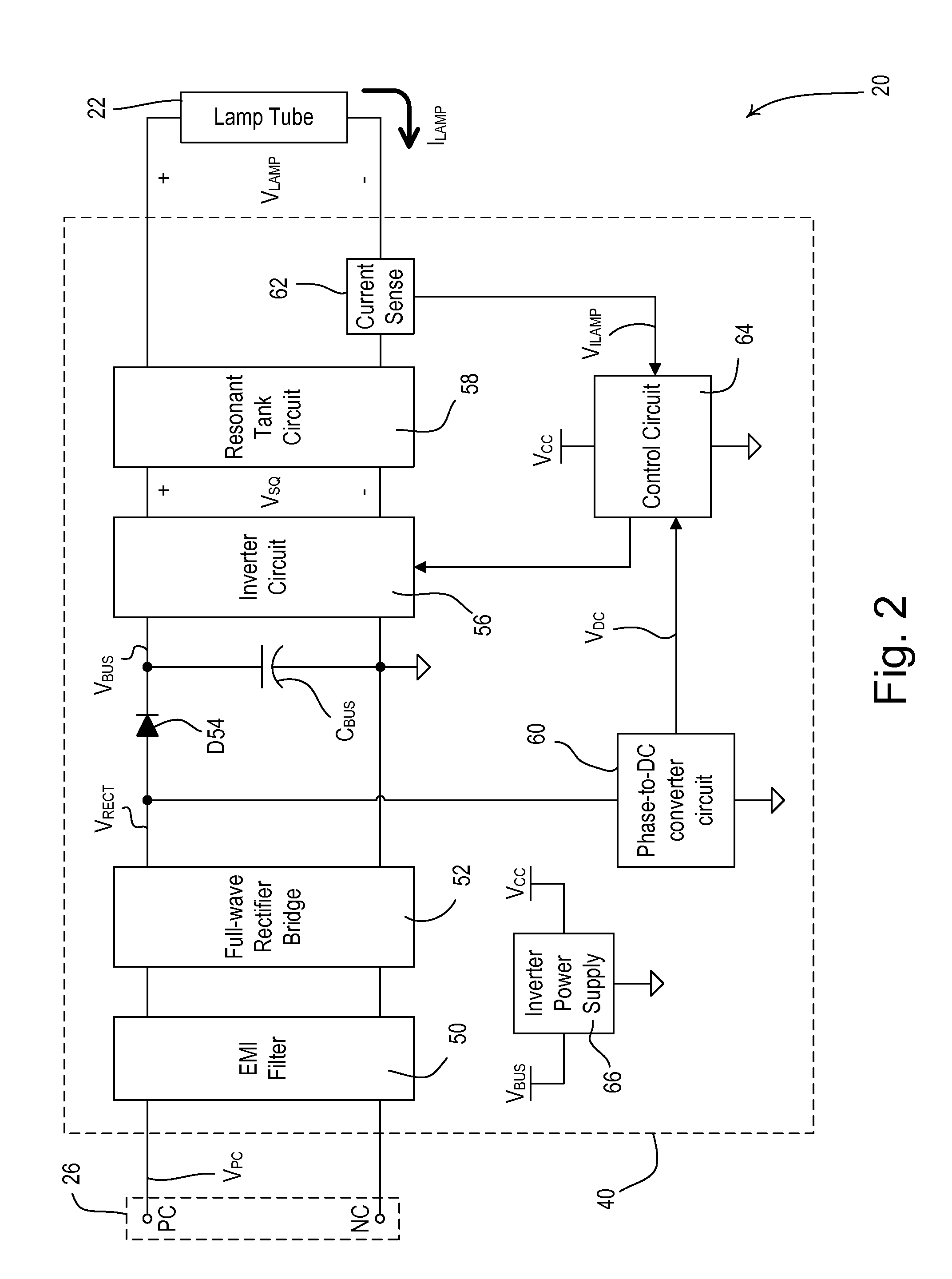 Method and apparatus for determining a target light intensity from a phase-control signal