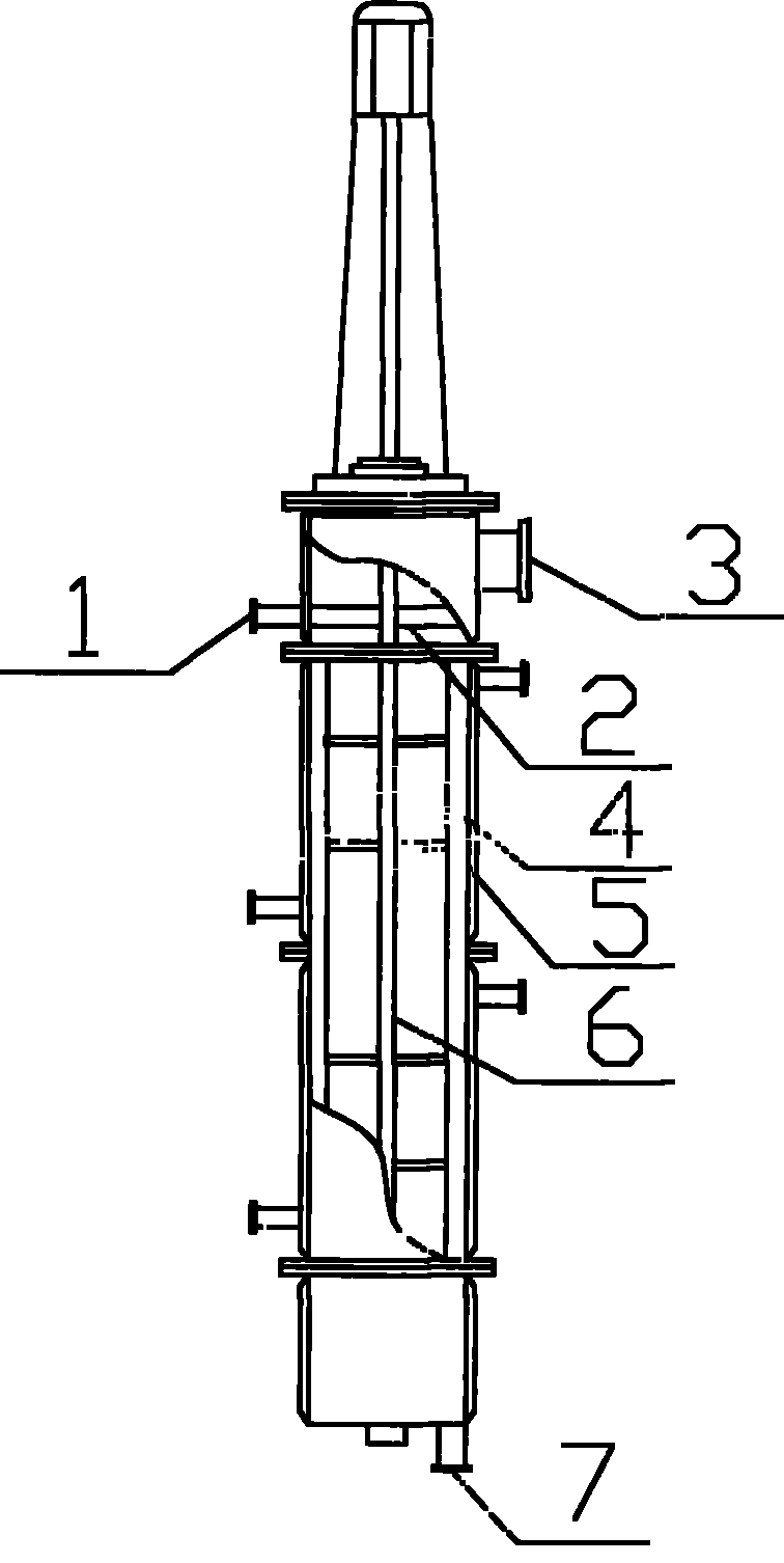 Process for synthesizing sucrose polyester by using rotating film transesterification flow reactor