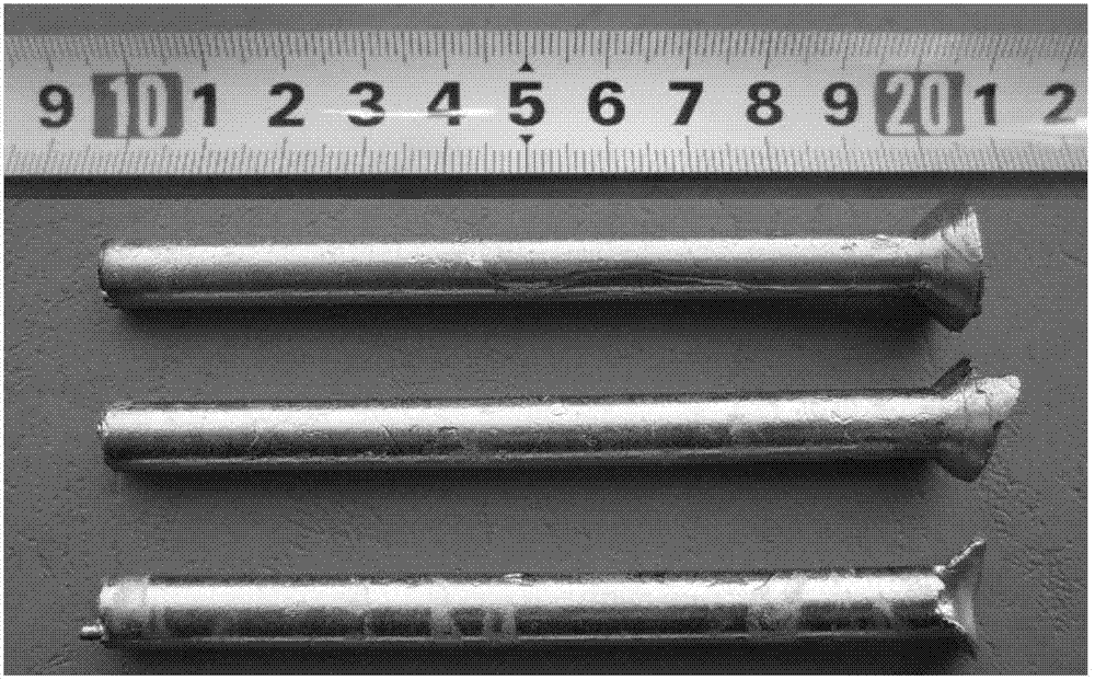 Preparation method for metal alloy test rod