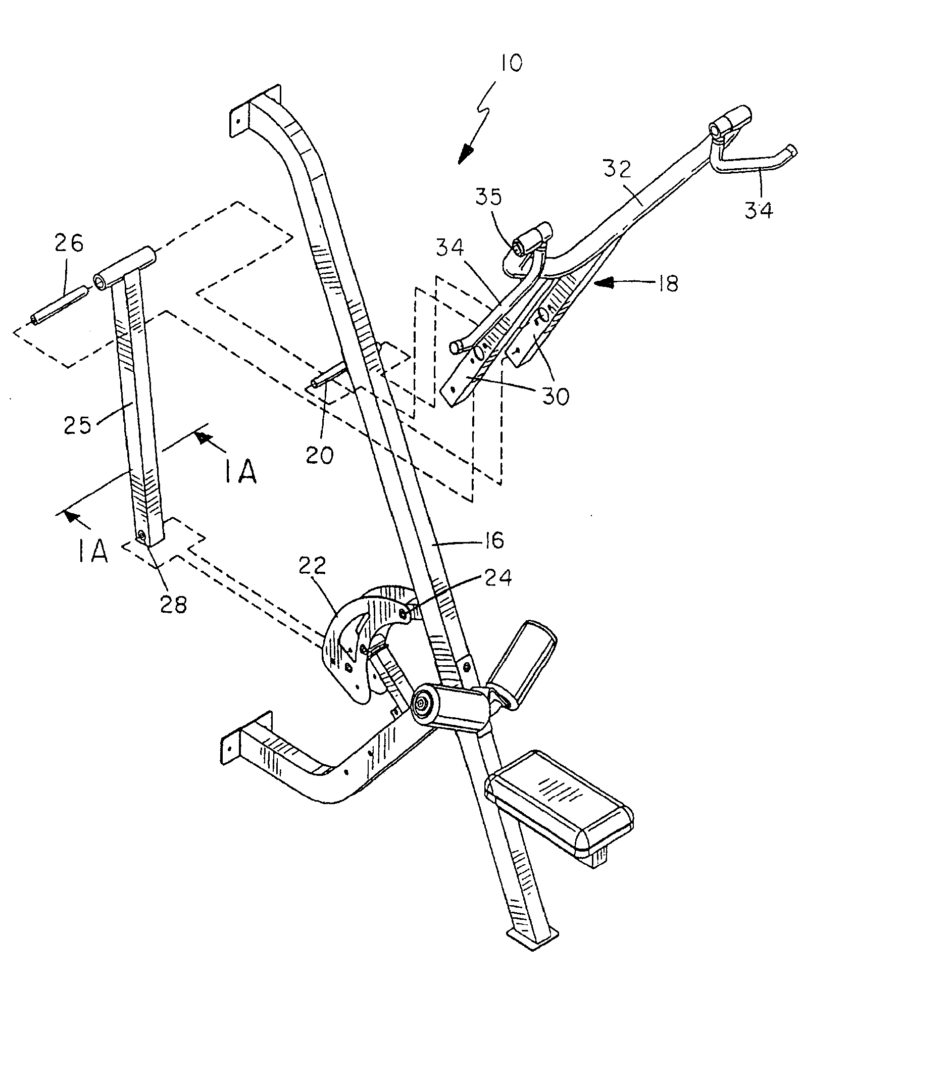 Exercise arm apparatus with pivotal linkage system