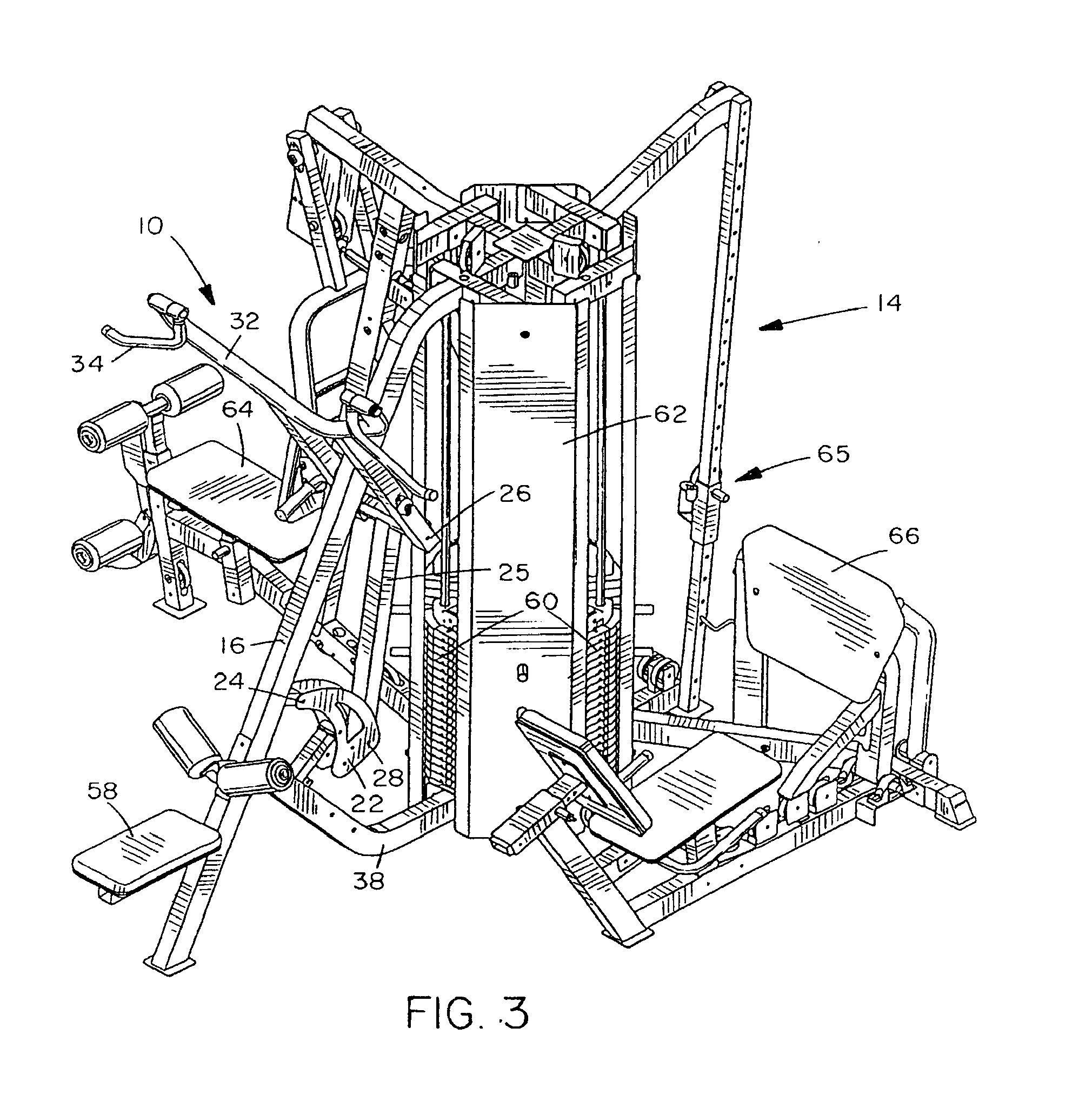 Exercise arm apparatus with pivotal linkage system