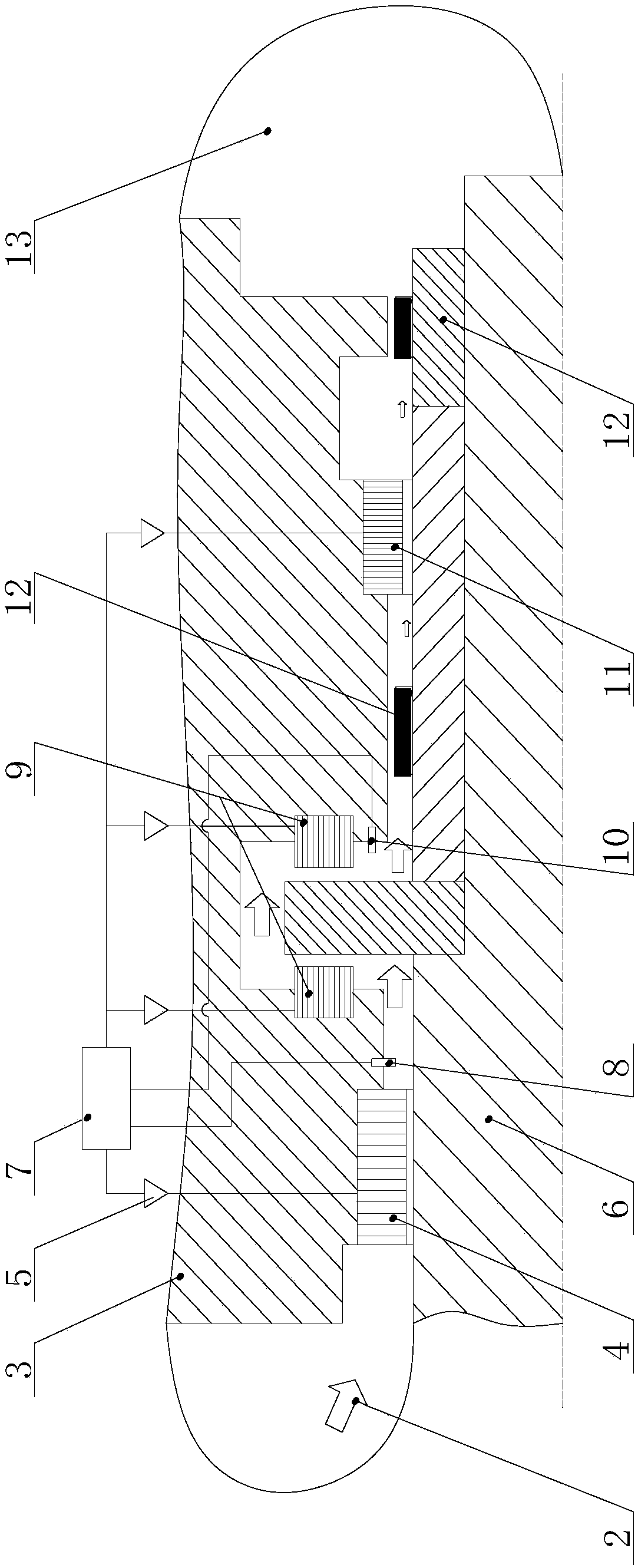 Dynamic sealing structure suitable for high-differential pressure environment