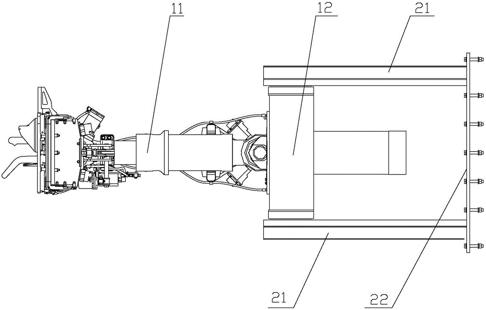 Draw gear assembly and rail vehicle with draw gear assembly