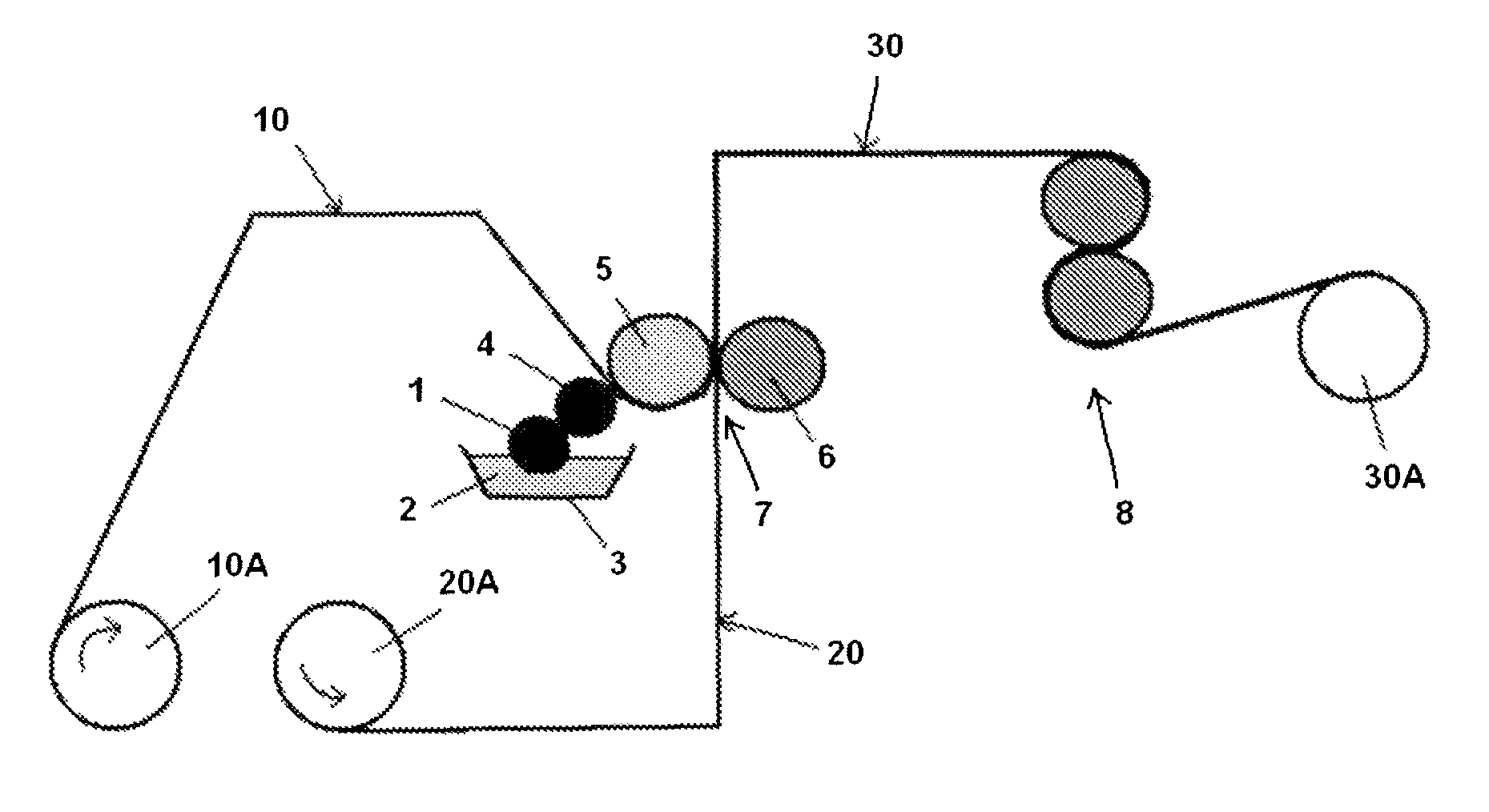 Core intended to be used as a support for a roll of paper