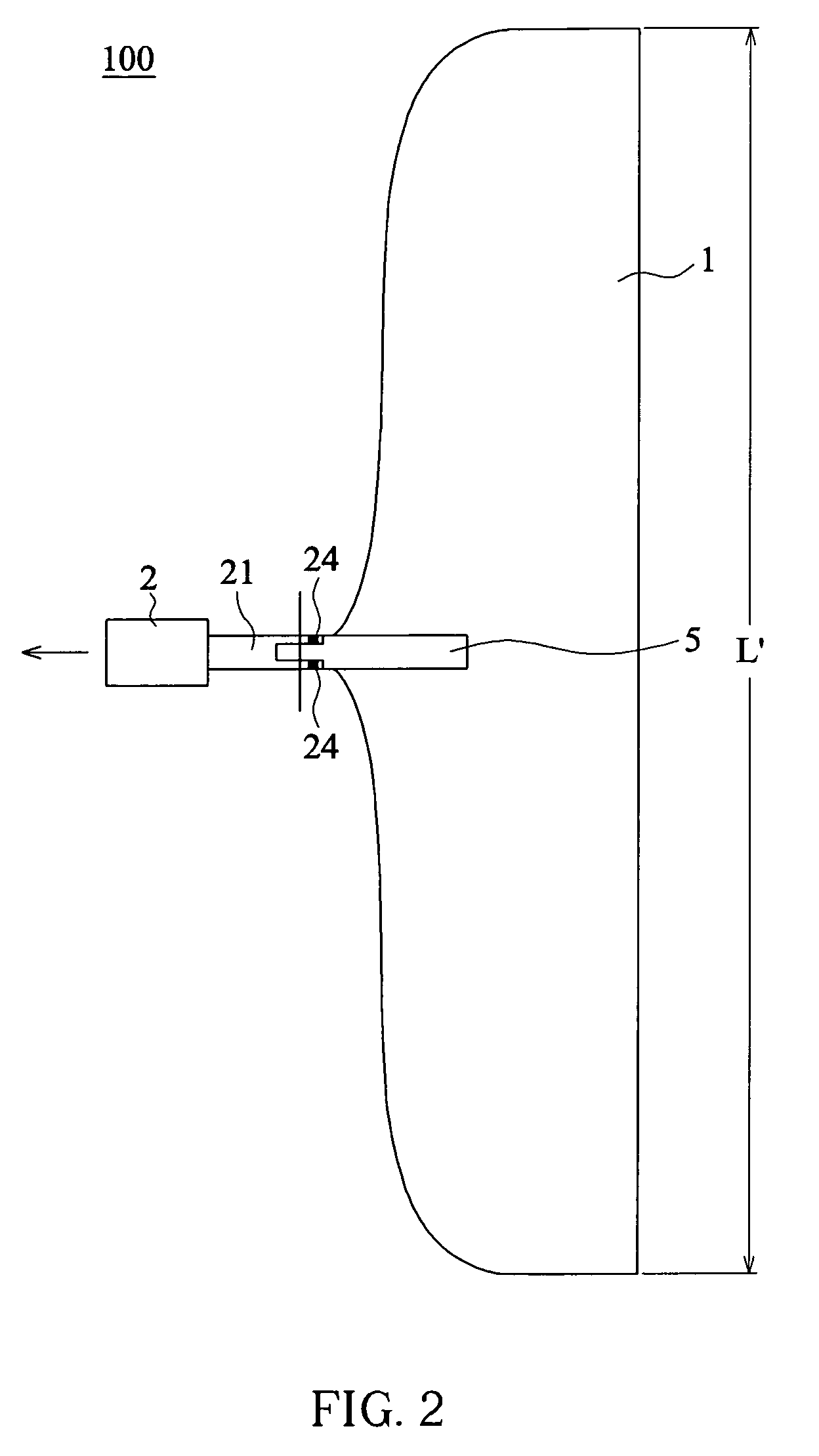 Oscillating-foil type underwater propulsor with a joint