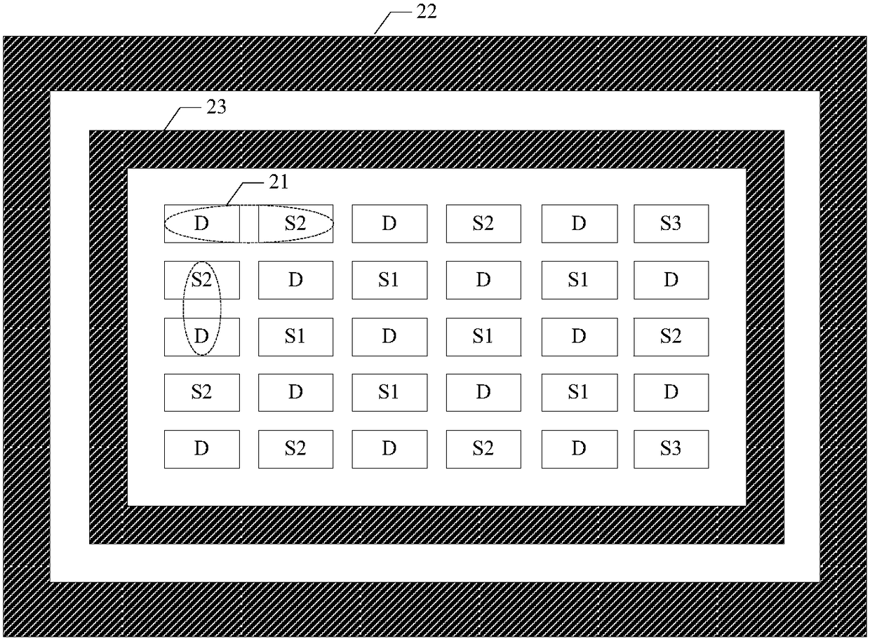 Driving array, control method of same and display device