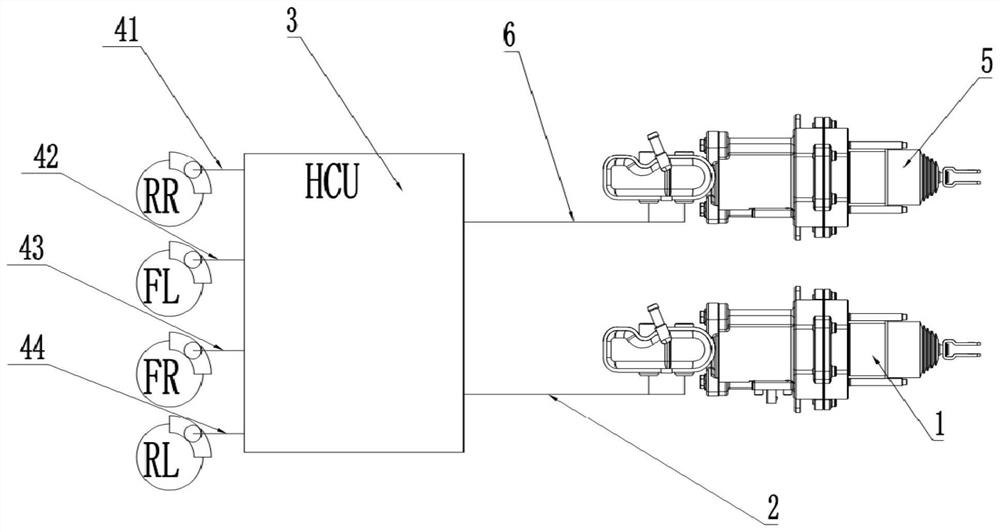 Electronic power-assisted braking system with redundancy