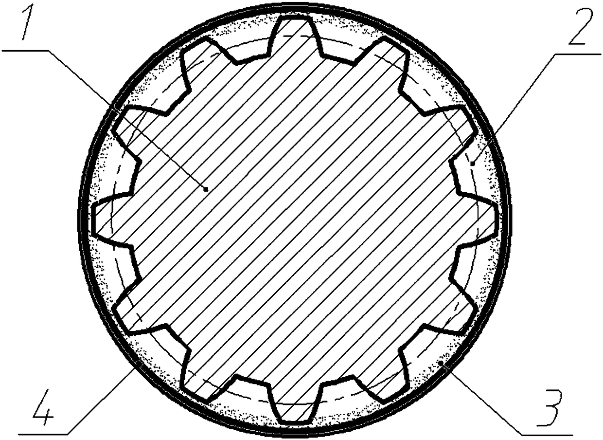 A flexible variable absorbing layer of thickness and its preparation and use method