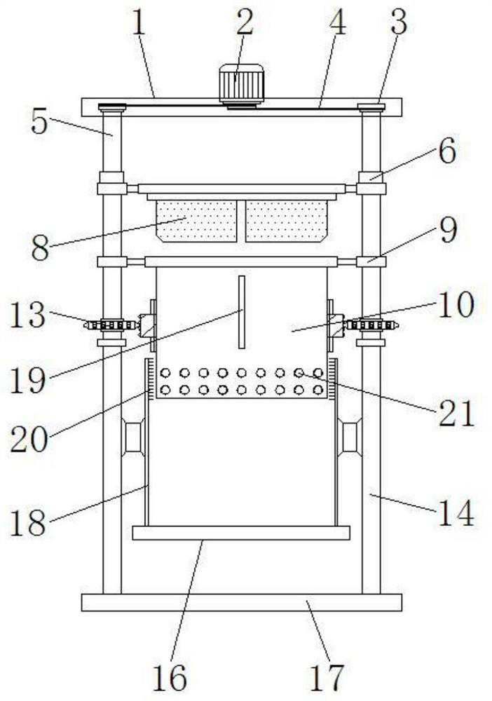 A granulator for western medicine processing with anti-adhesion function