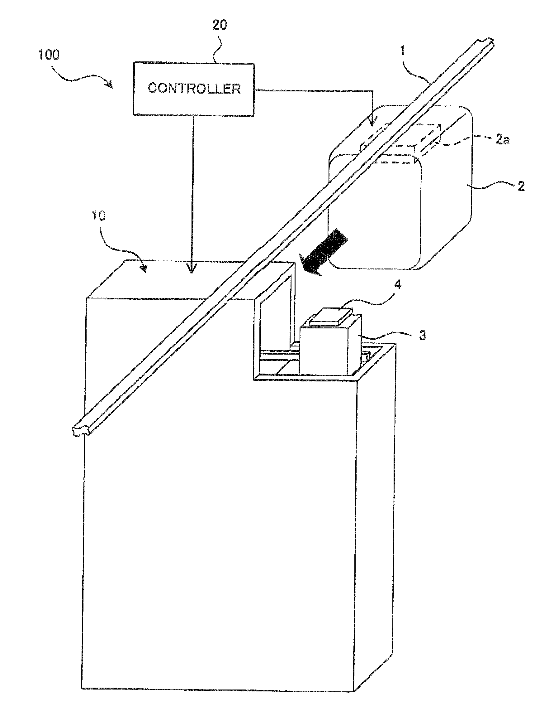 Storage, transporting system and storage set