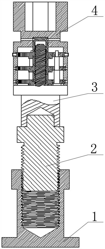 Equal-distance thread progressive type small bolt dismounting tool and using method