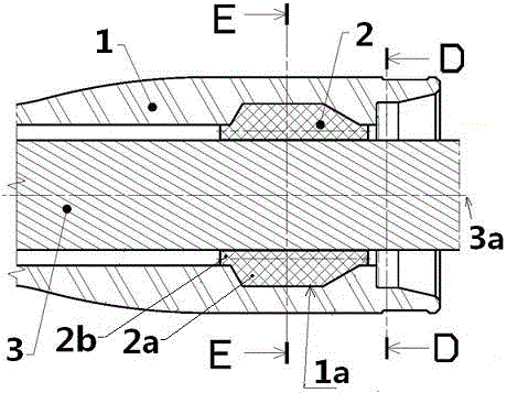 Steering gear supporting bushing processing method and supporting bushing structure