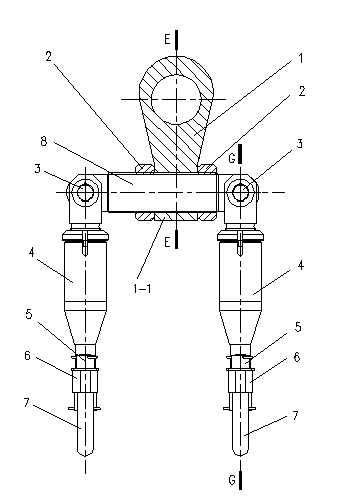 Leveling lifting appliance