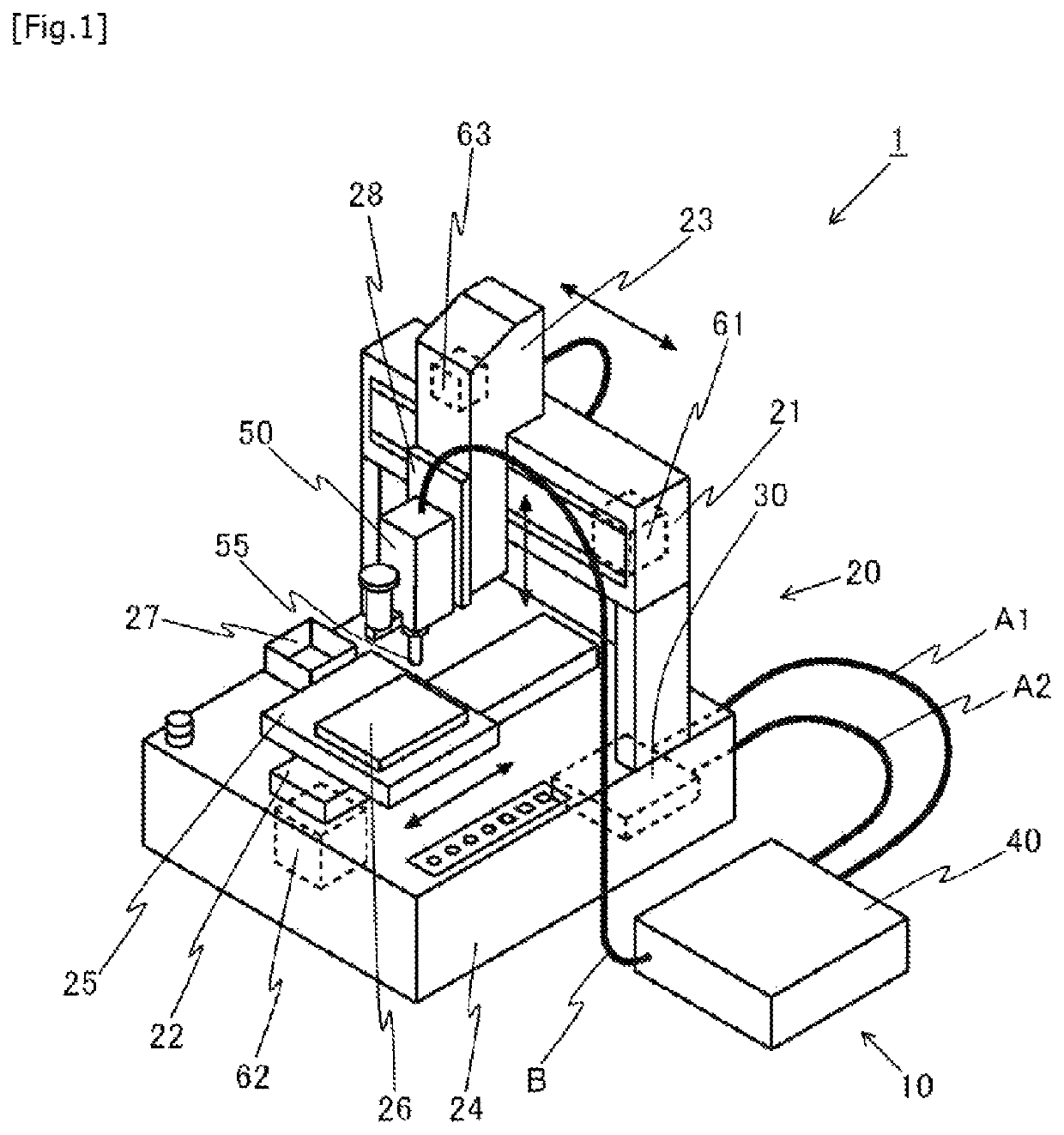 Liquid material application apparatus and liquid material application method