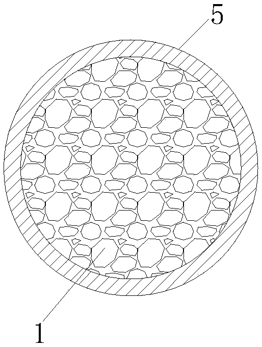 Intelligent aggregate capable of sensing water content information inside hydraulic building