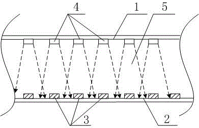 Stress and strain detection device based on illumination intensity measurement