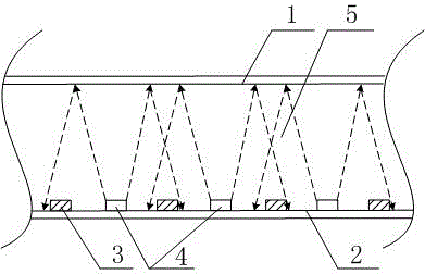 Stress and strain detection device based on illumination intensity measurement