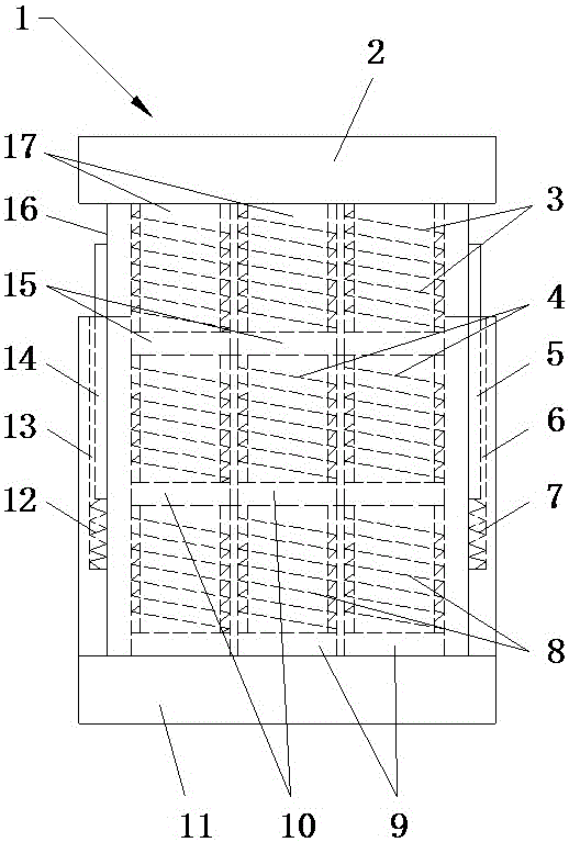 Shockproof support used for bridge