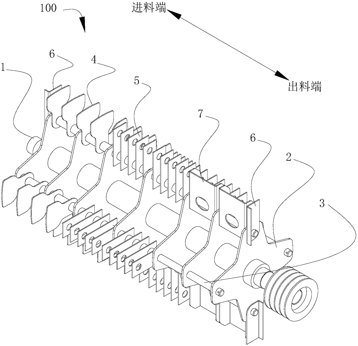 Pulverizer main shaft assembly and pulverizer