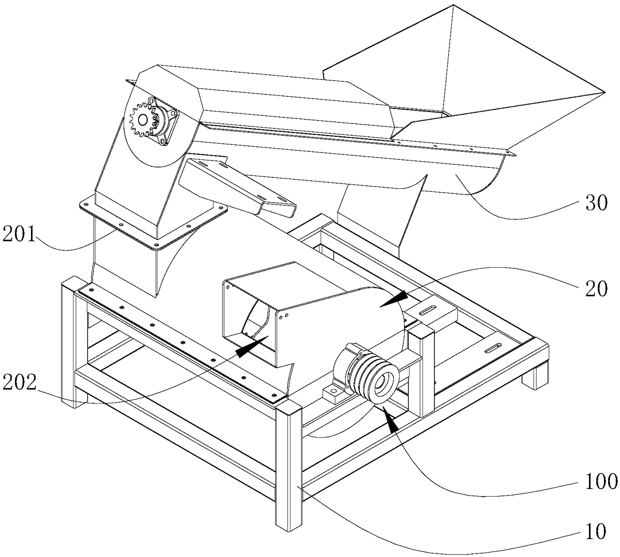 Pulverizer main shaft assembly and pulverizer