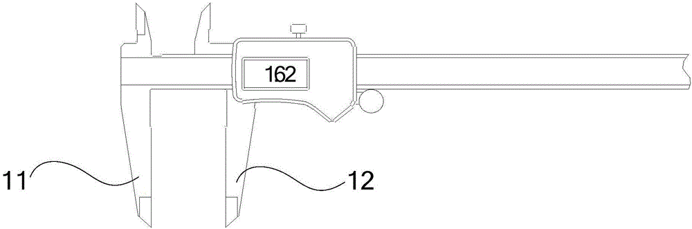 Caliper measuring head for caliper and caliper