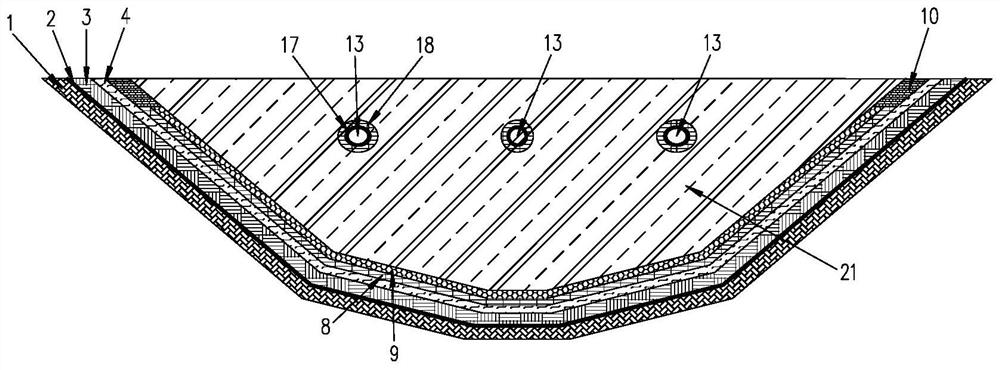 Prefabricated vertical and horizontal drainage guide system for garbage landfill and construction method of prefabricated vertical and horizontal drainage guide system