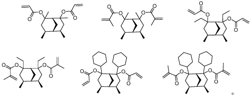 Degradable photoresist resin monomer synthesized from dimethyl bicyclo [3.3.1] nonane diketone and synthesis method of degradable photoresist resin monomer