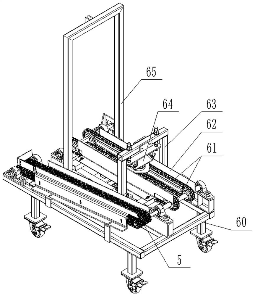 Automatic separating and discharging device for double-fork forgings