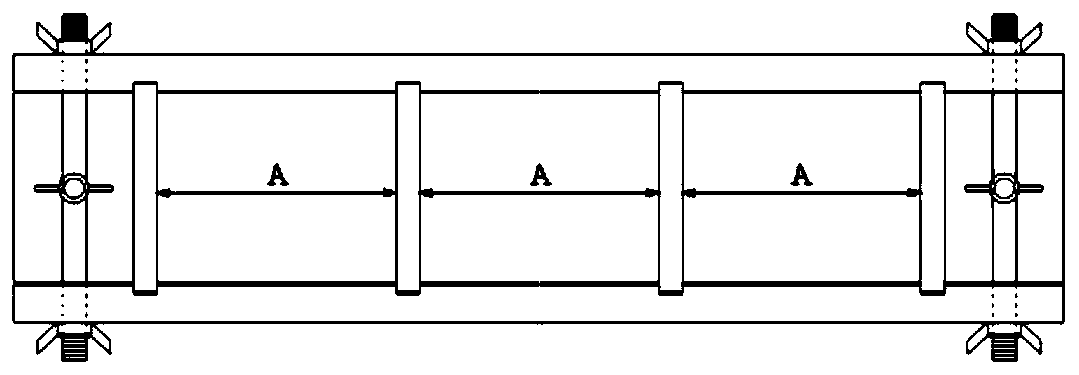 Testing device and method for rapidly predicting masonry mortar strength through formwork coagulation steam curing method