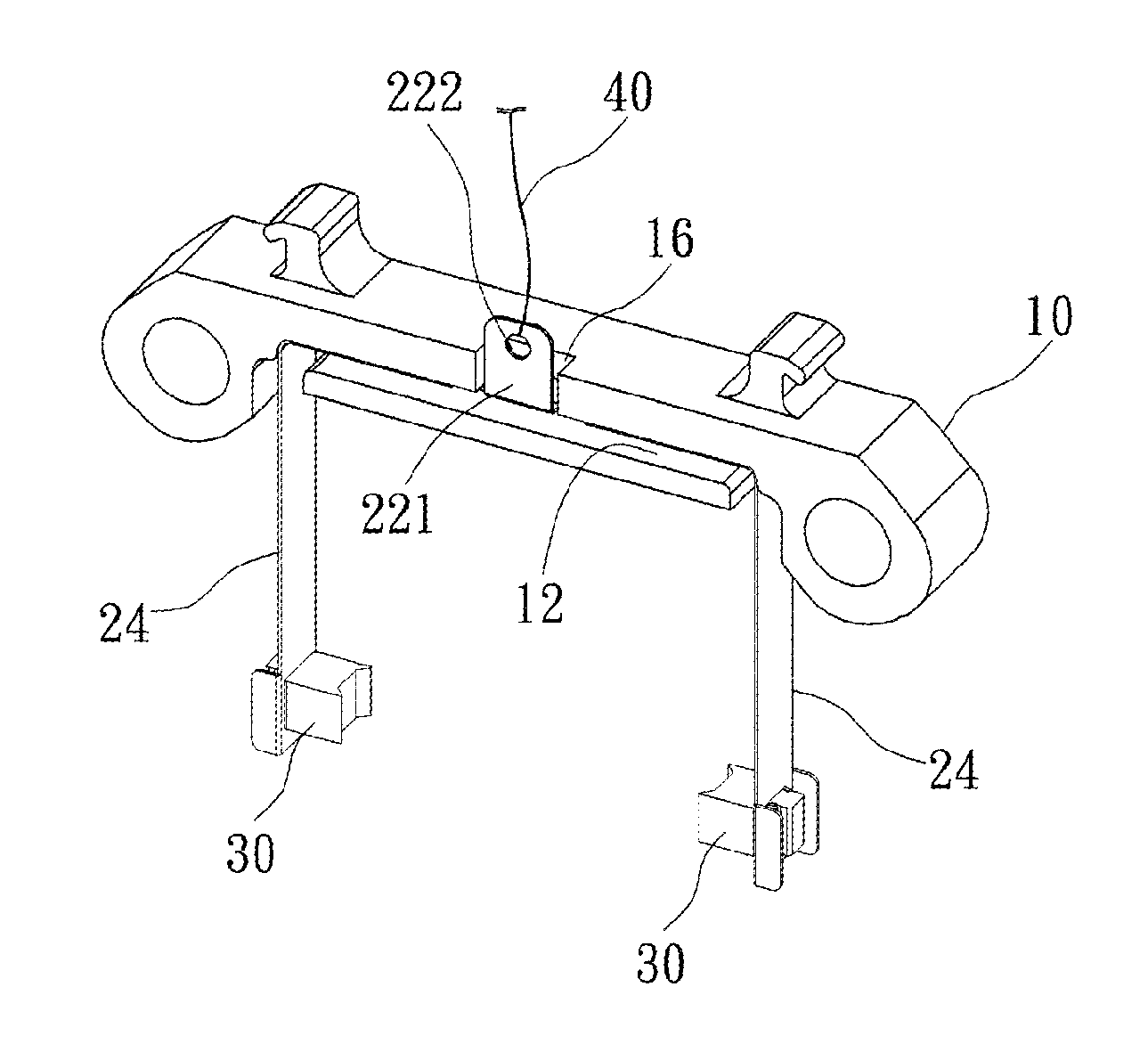 Brush holder of slip ring