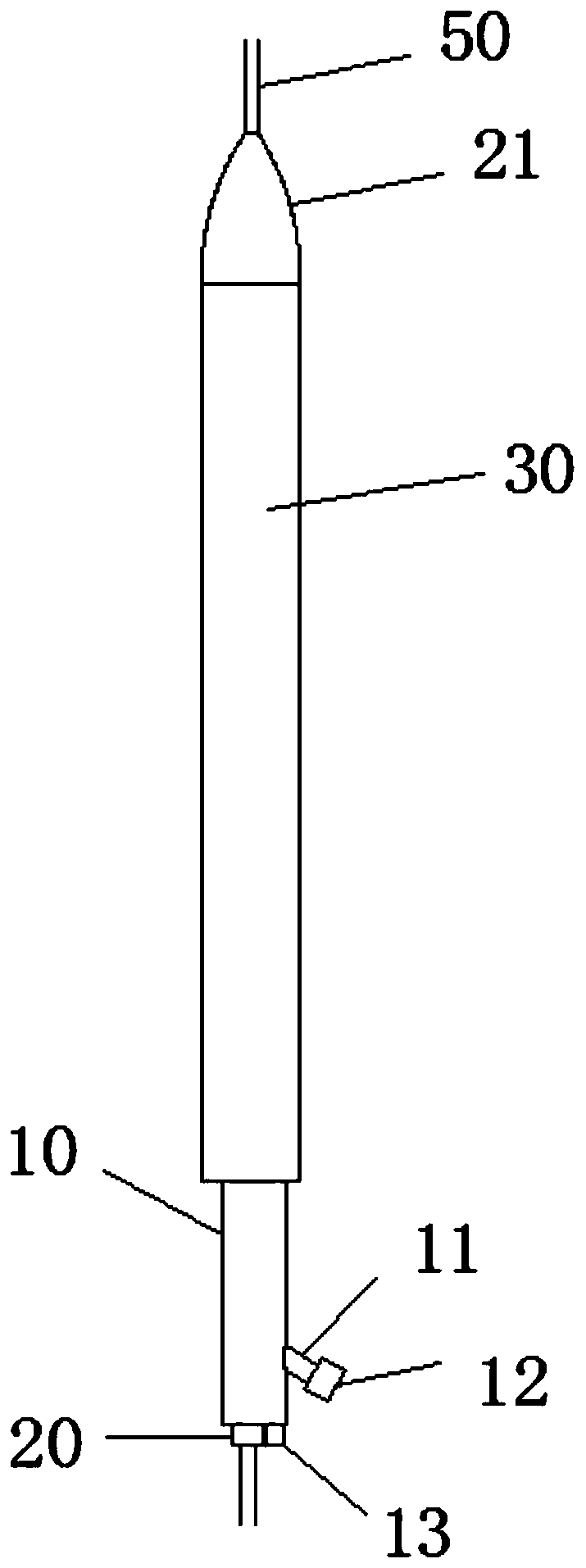 Thrombectomy device and thrombectomy system for aorta and branch arteries thereof